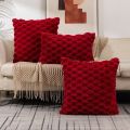 Christmas Red Taffeta Turtle Back Throw Pillow Covers Decor, Home Decor, Room Decor White Pillowcase for sofa 45x45CM.