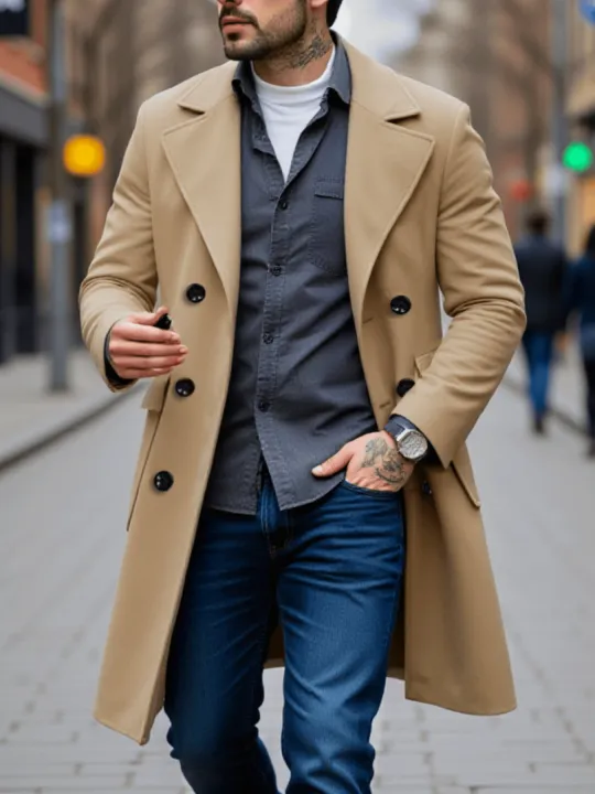 Men's%20Double-Breasted%20Woolen%20Jacket:%20Thickened%20Lined%20Coat%20for%20Winter%20Chill%20Protection%20-%20Solid%20Color,%20New%20Style%20-%20Image%203