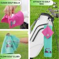 Funny Microfiber Premium Golf Towel, Embroidered Golf Towels for Golf Bags for Men&Women, Golf Accessories for Men Golfers. 