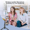 Wireless Lavalier Microphone for Cell Phone Noise Reduction Portable Audio Video Live Interview Recording For iPhone Type C Mic. 