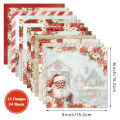 24 Sheets 6"X6" Wintry Christmas Paper Pad Pattern Papers Design Paper for Decorative Craft Scrapbooking Album DIY Handmade. 