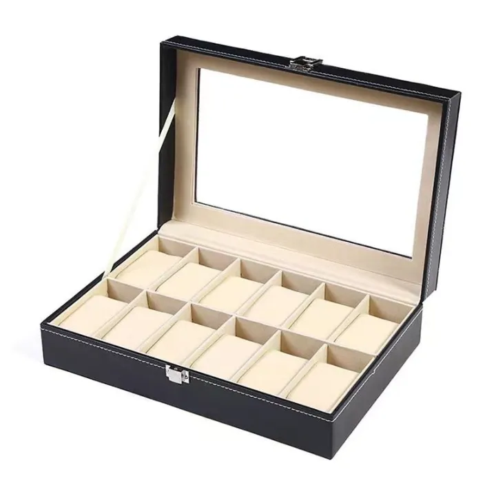 DELESYS%202/3/4/5/6/8/10/12%20Slots%20PU%20Leather%20Watch%20Box%20Traditional%20Style%20Watch%20Storage%20Box%20%20Watch%20Case%20With%20Lock%20-%20Image%207