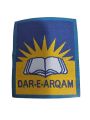 Dar-e-arkum school monogram or logo iron press on uniform. 