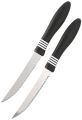 Set of 2 Kitchen Knife, Stainless Steel Multipurpose Table Knife for Dining and Vegetable Chopping, Serrated Edge, 12cm Kitchen Knives Rendom Colors. 