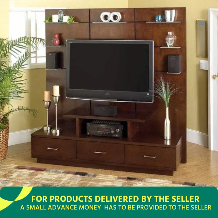 AndorMahal Malaysian Board Lacquer Made TV Cabinet/ TV Stand/ TV Unit(C18l) (6ft/ 5 ft/ 14 inch)