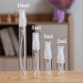 2/3/5/10mlClear Mini Perfume Glass Bottle Portable Plastic Spray Bottle Sample Test Tube Thin Vials.