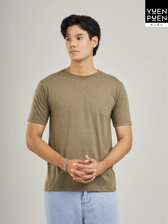 Yuenpuen%20olive%20green%20round%20neck%20t-shirt%20no%20stretch%20no%20need%20to%20iron%20T-shirt%20solid%20color%20tshirt%20women%20T-shirt%20men%20soft%20T-shirts%20-%20Image%204