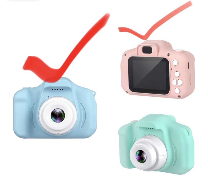 Digital Camera for Kids with 2.0” Color Display Screen & Micro-SD Card Slot for Children