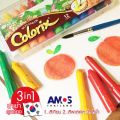Amos colorix silky crayon Classic (36 colors) 12 mm (3 colors of Magic Candle, buy 1 up to 3 colors in one place). 