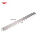 Miwayer Guitar Neck Notched Straight Edge Luthiers Tool with String Action Ruler,2 Pieces,Stainless StElectric Guitar Accessorie. 