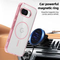 MagSafe Magnetic Colorful Transparent Clear Phone Case for Google Pixel 9a, Wireless Charging Anti Scratch Phone Case. 