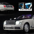 Diecast 1:24 Scale Bentley Mulsanne Alloy Model Car Collection Vehicle Simulation Sound & Light Metal Toy Car Toy For Kids . 