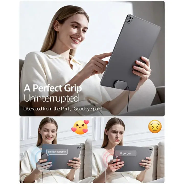 Magnetic%20Wireless%20Charger%20for%20iPad%20Pro/Air,%2028W%20Aluminum%20Alloy%20Fast%20Charing%20with%205.58ft%20USB-C%20Cable%20Smart%20ipad%20Charger%20-%20Image%202