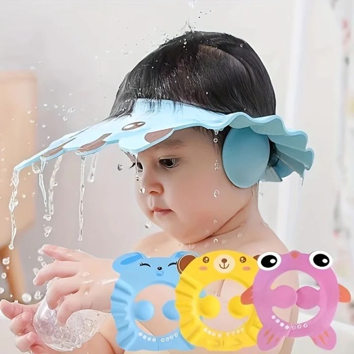Baby Shower Caps Shampoo Cap Adjustable Shield Wat... – Grandado Baby Shower Caps Shampoo Cap Adjustable Shield Wat... – Grandado