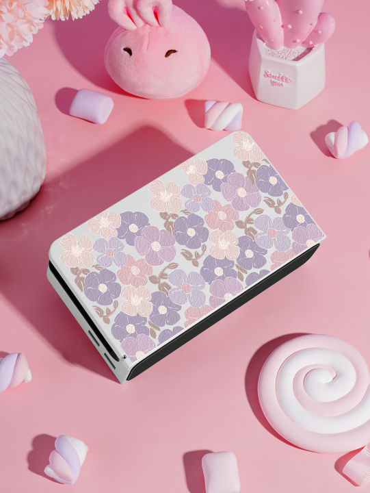 Flowers%20Protective%20Cover%20For%20Nintendo%20Switch%20Charging%20Dock%20Station%20Decorative%20Replacement%20Front%20Plate%20Case%20Accessories%20-%20Image%202