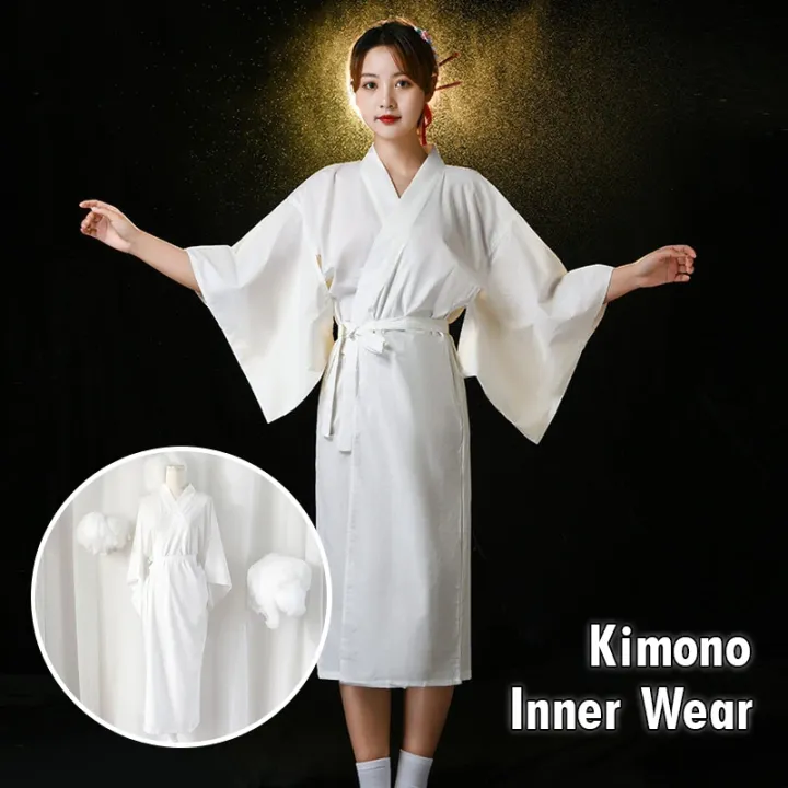 Traditional%20Japanese%20Kimono%20White%20Robe%20with%20Obi%20Belt%20Long%20Sleeves%20Yukata%20Lined%20for%20Spa%20Vacation%20Sleepwear%20Home%20Relaxation%20-%20Image%203