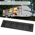 300x80mm Air Vents Louver Rectangle Air Outlet Grill Cover Ventilation Panel for RV Bus Trailer Kitchen Cabinet Return Air Grill. 