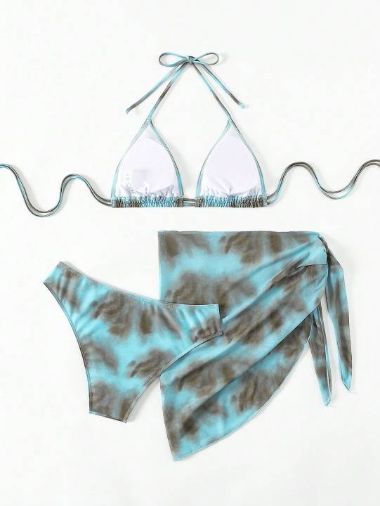 Women's%203%20Piece%20Gradient%20Tie%20Dye%20Bathing%20Suit%20Lace%20Up%20High%20Cut%20Bikini%20with%20Beach%20Skirt%20-%20Image%203