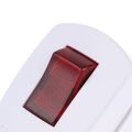 1PC Original Ivory Schuko Germany Type F Standard Rechargeable Plug With Main Power On/off Switch Built-in LED Indicator. 