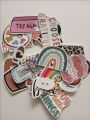 aesthetic stickers pack of 20 self adhesive tumbler stickers. 
