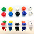 8pcs 28mm Happ Style American Push Button With Micro Switch Concave Cap For DIY Kit Arcade Button 30mm Hole Game Machine Parts. 