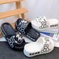 New Hot-Selling Thick-Soled Eva Slippers for Women, Cute Rainbow Pony Set, Soft and Casual, Suitable for Walking Around Town, the Beach, and Seaside. 