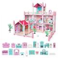 Beautiful Home Doll House Set with Rooms and Furniture Accessories Play Dream House for Girls. 