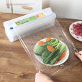 Cling Film Roll Holder Food PE Wrap Cutter Kitchen Organizer Adjustable Plastic Wrap Dispensers Foil Cutting Storage Home Tools. 