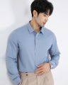 Men's Formal Plain Shirt Fashion Breathable Stretchable Shirt For Men. 