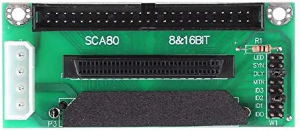 Adattatore SCA 80-pin SCSI Adattatore SCSI SCA 80-pin A 68/50 Pin – Per Hard Disk SCA, Dimensioni 9x4x2,3 Cm, Verde, Senza Cavi Aggiuntivi Adattatore SCA 80-pin SCSI Adattatore SCSI SCA 80-pin A 68/50 Pin – Per Hard Disk SCA, Dimensioni 9x4x2,3 Cm, Verde, Senza Cavi Aggiuntivi