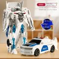 Transformation Car Anime Robot Model One Step Deformation Robot Toy Kid Puzzle Toy Deformation Car Action Figure Model. 