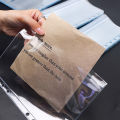 6pcs Convenient Clear PVC A5 A6 A7 Binder Pockets Clear Zipper Folders For 6-Ring Notebook Binder Files Reports Binder. 