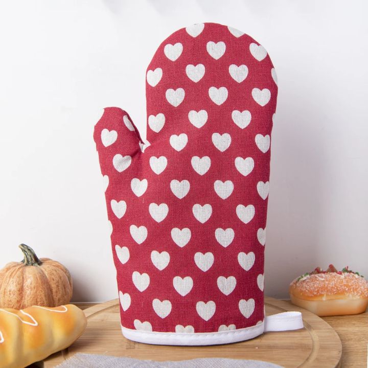1%20Piece%20Cotton%20And%20Linen%20Heart%20Printed%20Microwave%20Oven%20Gloves%20For%20Household%20Kitchen%20Thickened%20Heat-Resistant%20Gloves%20-%20Image%203