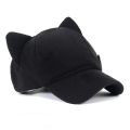 Anime Cute Cat Ears Asuka Langley Soryu Cosplay Cotton Hat Adult Girls Baseball Cap Badge Prop Party Accessories.