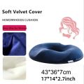 1 Piece Donut-Shaped Memory Foam Seat Cushion - Soft, Breathable, Design for Daily Sitting, Office, Home, Car Use. 