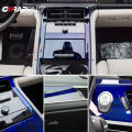 Laser Blue Carbon Fiber Car Stickers Glossy Holographic Color Change Film Self-Adhesive Vinyl Car Wrap Cover Air Release Foil. 