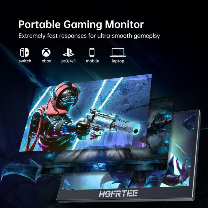 HGFRTEE%2011.6%20inch%20Portable%20Monitor%20with%20USB-C%20&%20Mini%20HDMI%20Plug%20and%20Play%20for%20PC%20and%20Phone%20PS4%20Xbox%20Switch%20-%20Image%204