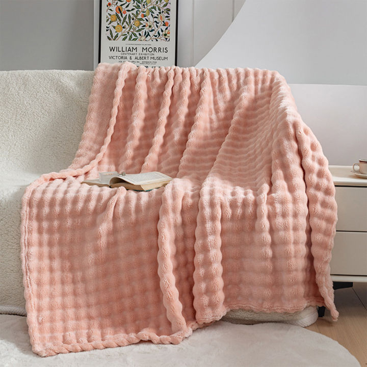 Faux Fur Throw Blanket- Bubble Rabbit Fluff Blanket For Couch Bed Sofa,softest Fluffy Fuzzy Cozy Blanket,furry Plush Shaggy