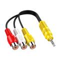 ForTCL Dedicated 3.5mm Jack Plug RCA Cable 3.5 Aux Male To 3 RCA Female Adapter Mini Aux Stereo Audio Video AV Adapter Cables.