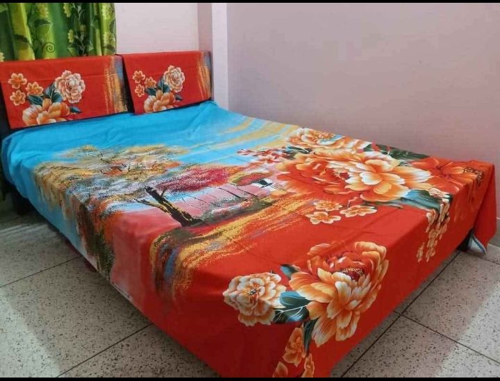 luxury%20panel%20cotton%20double%20size%20twill%20panel%20bed%20sheet%20size%20(7.5%C3%978.5)%20%20King%20size%20with%20two%20pillow%20cover%20-%20Image%202