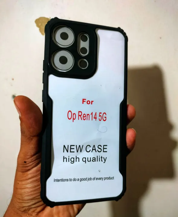 For%20Oppo%20Reno%2014%205G%20-%20Xunnd%20New%20High%20Quality%20Cases%20Shockproof%20TPU%20Bumper%20Hard%20Clear%20Acrylic%20Mobile%20Phone%20Case%20Back%20Cover%20-%20Image%202