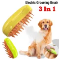 3 In1 Dog Steamer Brush Cat Steam Brush Electric Spray Cat Hair Brush For Massage Pet Grooming Cat Hair Brush For Removing. 