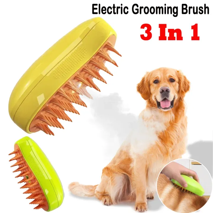 3 In1 Dog Steamer Brush Cat Steam Brush Electric Spray Cat Hair Brush For Massage Pet Grooming Cat Hair Brush For Removing