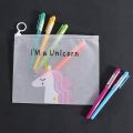 Unicorn Transparent PVC Document bag/ purse. 