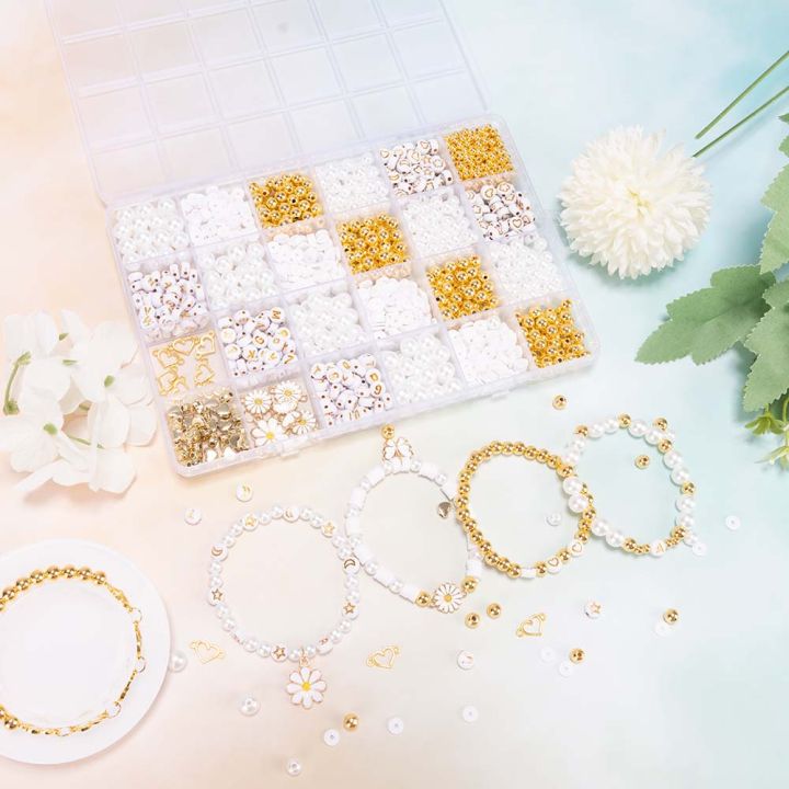 DIY%20Clay%20Beads%20Bracelet%20Making%20Kit,%20Flat%20Beads%20for%20Friendship%20Jewelry%20Making,Pearl%20Polymer%20Beads%20with%20Charms%20Gifts%20for%20Girls%20-%20Image%203