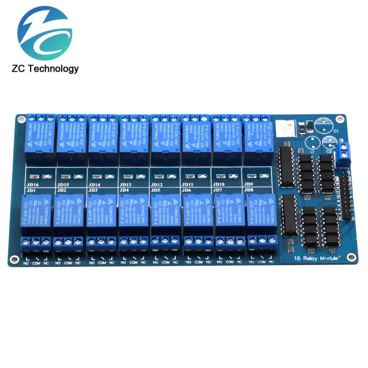 5V%2012V%2016%20Channel%20Relay%20Module%20Interface%20Board%20For%20Arduino%20PIC%20ARM%20DSP%20PLC%20With%20Optocoupler%20Protection%20LM2576%20Power%20-%20Image%205