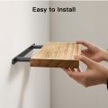 1pc Floating Shelves Wooden Wall Mounted Storage Shelf Deeper Thicker Bathroom Shelves for Living Room, Bedroom, Kitchen. 