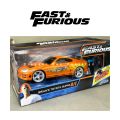 Toyota Supra MK4 Orange Fast & Furious 1/24 Scale RC Car (Plastic Body). 