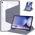 For Samsung Tab S10 FE Plus Case with Pen Holder 360 Rotating Acrylic Stand Cover For Galaxy tab s10 fe plus Case sm-x620 13.1".