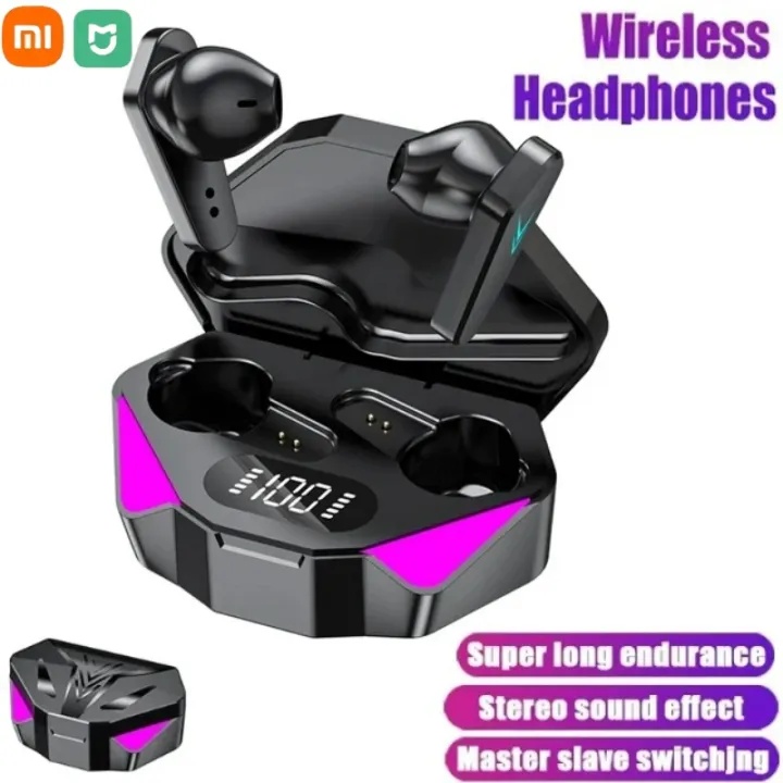 X15 TWS Bluetooth Wireless Earbuds – Sports Headphones with Display, Mic, and Gaming Mode